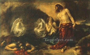 Cristo apareciéndose a María Magdalena después de la resurrección William Etty Pinturas al óleo